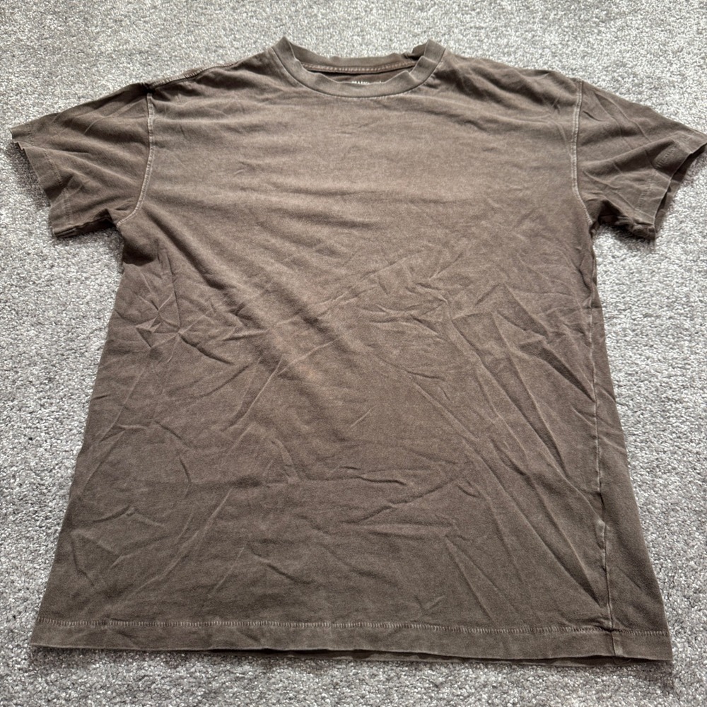 Abercrombie & Fitch T Shirt Mens Large Brown Cotton Soft Essentials Streetwear